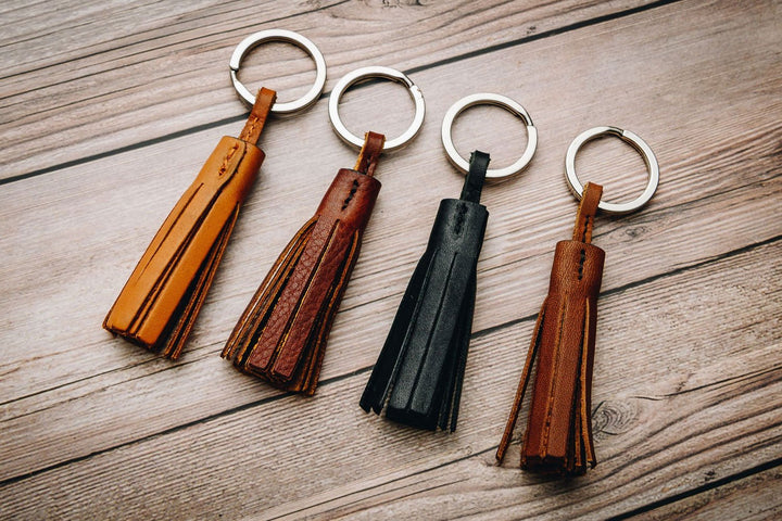 Fuller Leather Tassel Keychain