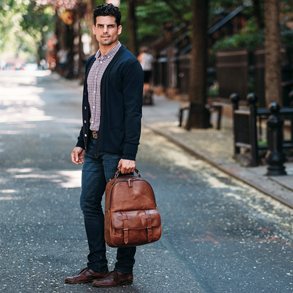 Lewis Leather Backpack
