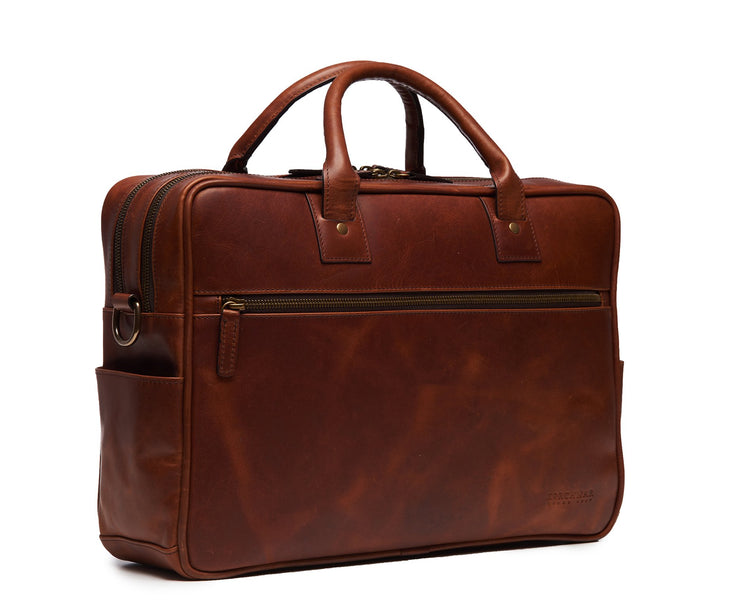 Espresso Hover 15" Leather Laptop Briefcase